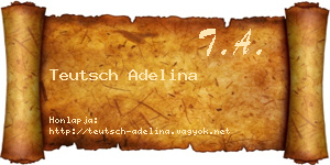 Teutsch Adelina névjegykártya